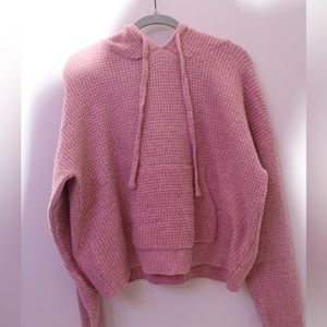 Pink Sweater Hoodie/Never worn/Size Large